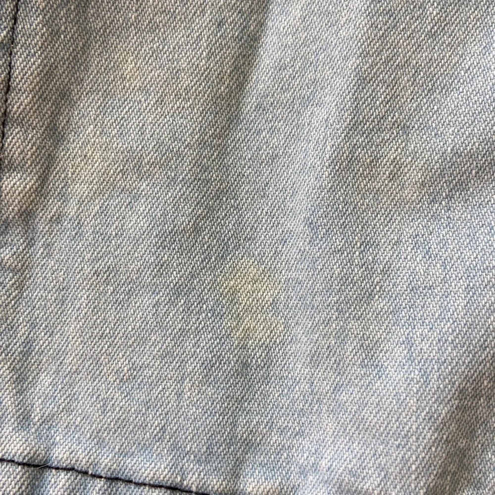 VINTAGE 80s 90s Skirt Denim Lace Grunge 6 Kids Dress Roses Light Wash Acid Mini
